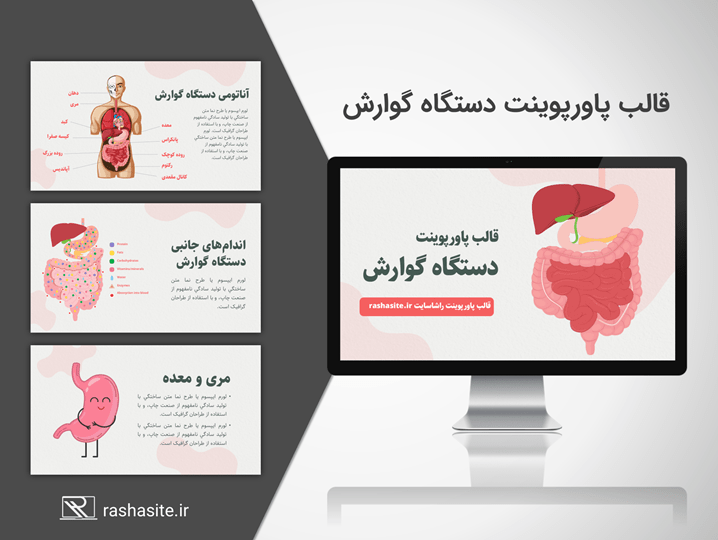 قالب پاورپوینت دستگاه گوارش
