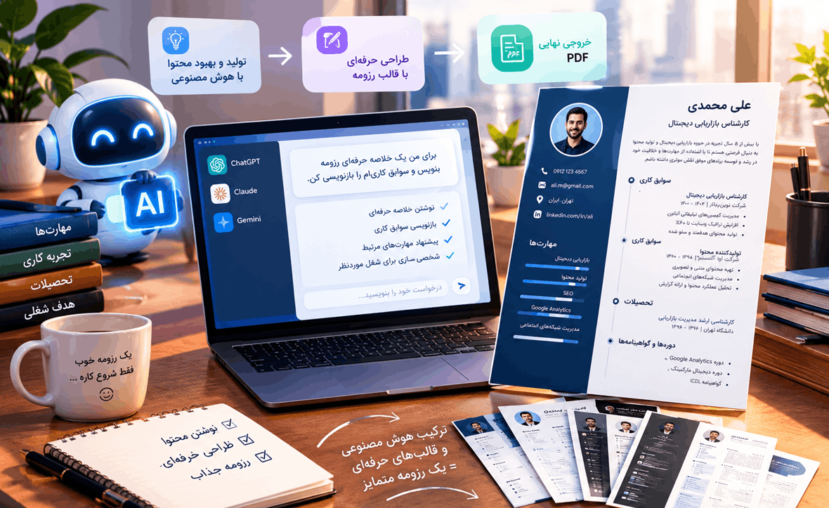 ساخت رزومه با هوش مصنوعی