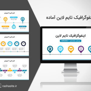 دانلود قالب پاورپوینت اینفوگرافیک تایم لاین